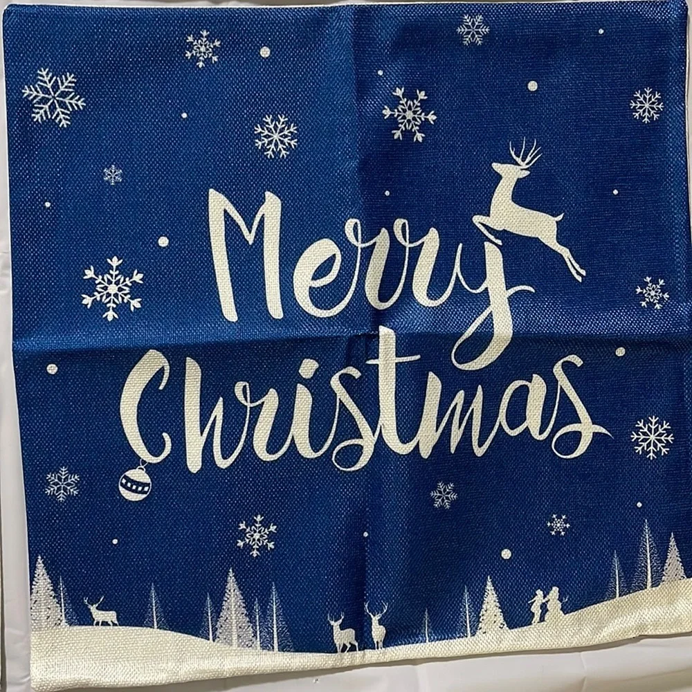 COPY - 4pcs Christmas Throw Pillows, inserts NOT included- 17.7x17.7 Inch B5